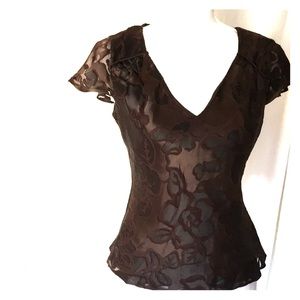 Monsoon Formal Silk Shirt - Size 6